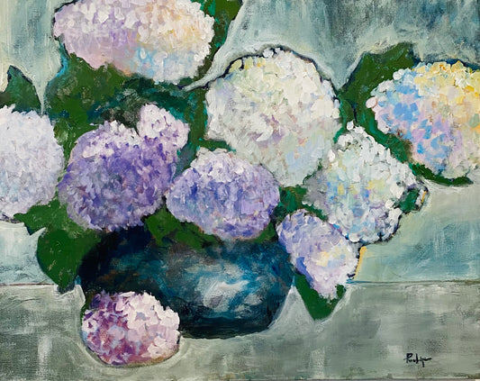 Hydrangeas — Original Acrylic Painting, 24x30