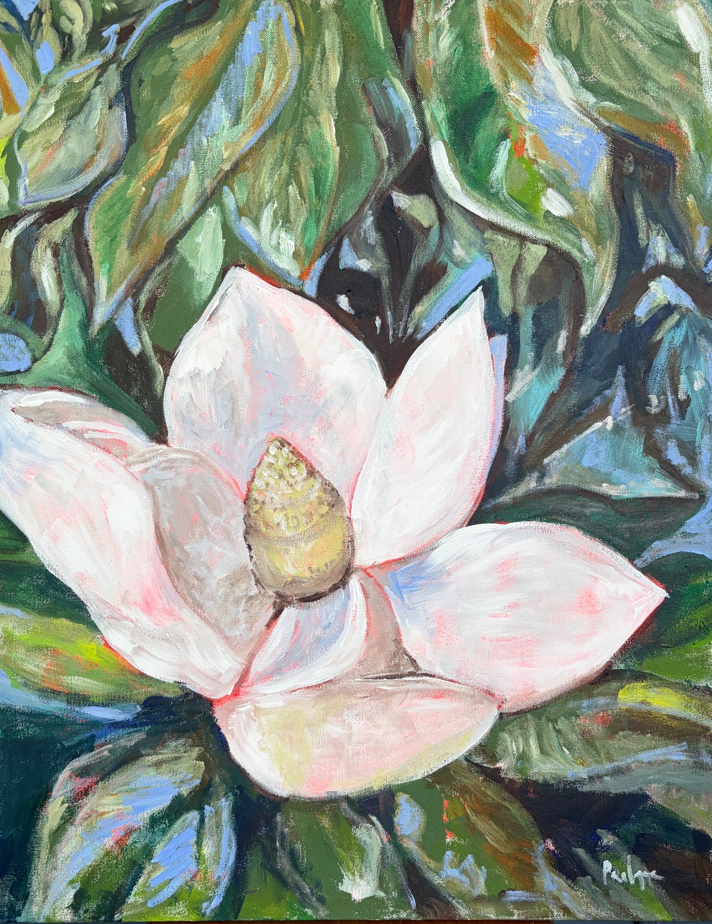 Magnolias — Original Acrylic Painting, 24x30